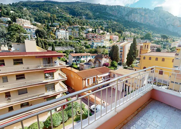 Vaste 2p Climatise Avec Terrasses, Garage Et Wifi A - Fr-1-196-352 * مينتون